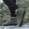 imageHiGropcore Barefoot Snow Boots for Women Men Warm Fur Lined Water Repellent Winter Barefoot Shoes Wide Toe Box Lightweight Outdoor Ankle BootsC3  Green