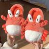 imageHiGropcore Cute Animal Fuzzy Slippers for Women Men Cartoon Indoor Comfortable Warm Furry House SlippersC1  Crab Red