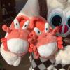 imageHiGropcore Cute Animal Fuzzy Slippers for Women Men Cartoon Indoor Comfortable Warm Furry House SlippersC1  Crab Red