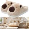 imageHiGropcore Cute Animal Fuzzy Slippers for Women Men Cartoon Indoor Comfortable Warm Furry House SlippersE2  Capybara Beige