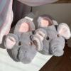 imageHiGropcore Cute Animal Fuzzy Slippers for Women Men Cartoon Indoor Comfortable Warm Furry House SlippersG  Elephant