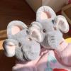 imageHiGropcore Cute Animal Fuzzy Slippers for Women Men Cartoon Indoor Comfortable Warm Furry House SlippersG  Elephant
