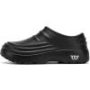 imageHiGropcore Fur Lined Platform Clogs Waterproof Winter Clog Slippers for Women Men SlipResistant Easy Clean Kitchen ShoesA1  Black Fur Lined