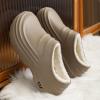 imageHiGropcore Fur Lined Platform Clogs Waterproof Winter Clog Slippers for Women Men SlipResistant Easy Clean Kitchen ShoesA2  Khaki Fur Lined