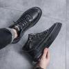 imageHiGropcore Mens Winter Snow Boots Fur Lined Waterproof Leather Shoes Slip On Ankle Boots with Side Zip