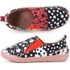 imageHiGropcore Womens Art Painted Casual Loafers Slip On Canvas Walking Shoes Comfortable Lightweight Ladies Travel ShoesC  Spots