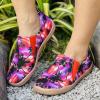 imageHiGropcore Womens Art Painted Casual Loafers Slip On Canvas Walking Shoes Comfortable Lightweight Ladies Travel ShoesD  Coconut Tree