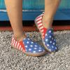 imageHiGropcore Womens Art Painted Casual Loafers Slip On Canvas Walking Shoes Comfortable Lightweight Ladies Travel ShoesE  Stars Stripes