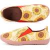 imageHiGropcore Womens Art Painted Casual Loafers Slip On Canvas Walking Shoes Comfortable Lightweight Ladies Travel ShoesG  Sunflower