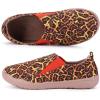 imageHiGropcore Womens Art Painted Casual Loafers Slip On Canvas Walking Shoes Comfortable Lightweight Ladies Travel ShoesH  Leopard