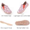 imageHiGropcore Womens Art Painted Casual Loafers Slip On Canvas Walking Shoes Comfortable Lightweight Ladies Travel ShoesS  Candy Cane
