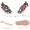 imageHiGropcore Womens Art Painted Casual Loafers Slip On Canvas Walking Shoes Comfortable Lightweight Ladies Travel ShoesU  Snowflake  Star