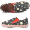 imageHiGropcore Womens Art Painted Casual Loafers Slip On Canvas Walking Shoes Comfortable Lightweight Ladies Travel ShoesU  Snowflake  Star