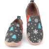 imageHiGropcore Womens Art Painted Casual Loafers Slip On Canvas Walking Shoes Comfortable Lightweight Ladies Travel ShoesV  Snowflake  Cedar