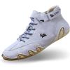 imageMens Waterproof High Top Chukka Boots  Handmade Italian Suede NonSlip ampamp Breathable Outdoor Casual ShoesC04  Blue