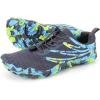 imageHiGropcore Barefoot Trail Running Shoes  Womens Mens Wide Toe Box Zero Drop Minimalist Slip on Shoes  Hike Footwear Barefoot Outdoor ShoesGy00a  Grey Blue
