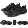 imageHiGropcore Barefoot Trail Running Shoes  Womens Mens Wide Toe Box Zero Drop Minimalist Slip on Shoes  Hike Footwear Barefoot Outdoor ShoesGy02a  Black