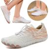 imageHiGropcore Water Shoes Men Women Hike Barefoot Wide Toe Box Beach Shoes Quick Dry Breathable Swim Shoes with DrainageTg03a White