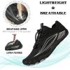 imageHiGropcore Water Shoes Men Women Hike Barefoot Wide Toe Box Beach Shoes Quick Dry Breathable Swim Shoes with DrainageTg05a Black