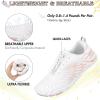 imageHike Barefoot Shoes Women Men Minimalist Wide Toe Box Footwear Zero Drop Athletic CrossTrainer Fashion SneakersA1  WhiteChampagne