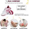 imageHike Barefoot Shoes Women Men Minimalist Wide Toe Box Footwear Zero Drop Athletic CrossTrainer Fashion SneakersA11  WhiteDeep Red