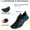 imageHike Barefoot Shoes Women Men Minimalist Wide Toe Box Footwear Zero Drop Athletic CrossTrainer Fashion SneakersA12  BlackBlue