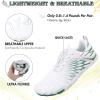 imageHike Barefoot Shoes Women Men Minimalist Wide Toe Box Footwear Zero Drop Athletic CrossTrainer Fashion SneakersA6  WhiteGreen