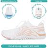 imageHike Barefoot Shoes Womens Mens Breathable ampamp NonSlip Water Shoes Wide Toe Box Zero Drop Minimalist FootwearD12a  WhiteChampagne