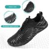 imageHike Barefoot Shoes Womens Mens Breathable ampamp NonSlip Water Shoes Wide Toe Box Zero Drop Minimalist FootwearD12b  Black