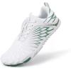 imageHike Barefoot Shoes Womens Mens Breathable ampamp NonSlip Water Shoes Wide Toe Box Zero Drop Minimalist FootwearD12e  WhiteGreen