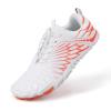 imageHike Barefoot Shoes Womens Mens Breathable ampamp NonSlip Water Shoes Wide Toe Box Zero Drop Minimalist FootwearD12g  WhiteOrange