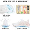 imageHike Barefoot Shoes Womens Mens Minimalist Footwear Wide Toe Box Zero Drop Hiking Shoes Lightweight Breathable SneakersXb01  White