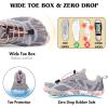 imageHike Barefoot Shoes Womens Mens Minimalist Footwear Wide Toe Box Zero Drop Hiking Shoes Lightweight Breathable SneakersXf02  Grey Pink