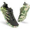 imageHiGropcore Barefoot Trail Running Shoes  Womens Mens Wide Toe Box Zero Drop Minimalist Slip on Shoes  Hike Footwear Barefoot Outdoor ShoesGy00b  Black Green