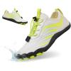 imageHiGropcore Water Shoes Men Women Hike Barefoot Wide Toe Box Beach Shoes Quick Dry Breathable Swim Shoes with DrainageWr01a White