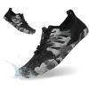 imageHiGropcore Water Shoes Men Women Hike Barefoot Wide Toe Box Beach Shoes Quick Dry Breathable Swim Shoes with DrainageWs02a Black