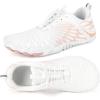 imageHike Barefoot Shoes Women Men Minimalist Wide Toe Box Footwear Zero Drop Athletic CrossTrainer Fashion SneakersA1  WhiteChampagne