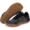 imageHike Barefoot Shoes Womens Mens Minimalist Footwear Wide Toe Box Zero Drop Hiking Shoes Lightweight Breathable SneakersXa03  GreyBrown