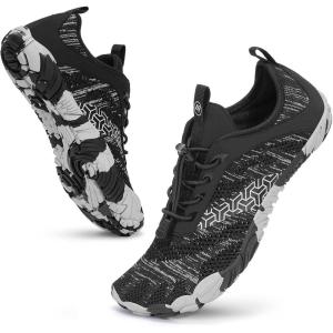 imageHiGropcore Barefoot Shoes for Women Men Hike Barefoot Water Shoes Minimalist Wide Toe Box Zero Drop FootwearA  Black