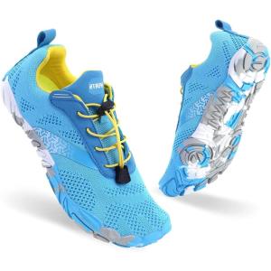 imageHiGropcore Barefoot Trail Running Shoes  Womens Mens Wide Toe Box Zero Drop Minimalist Slip on Shoes  Hike Footwear Barefoot Outdoor ShoesGy01e  Sky Blue