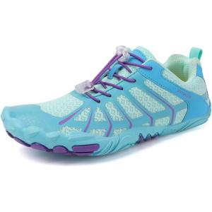 imageHiGropcore Barefoot Trail Running Shoes  Womens Mens Wide Toe Box Zero Drop Minimalist Slip on Shoes  Hike Footwear Barefoot Outdoor ShoesGy02c  Sky Blue