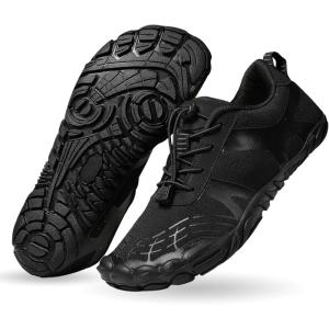 imageHiGropcore Barefoot Trail Running Shoes  Womens Mens Wide Toe Box Zero Drop Minimalist Slip on Shoes  Hike Footwear Barefoot Outdoor ShoesGy11a  Black