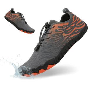 imageHiGropcore Water Shoes Men Women Hike Barefoot Wide Toe Box Beach Shoes Quick Dry Breathable Swim Shoes with DrainageTg03b Grey