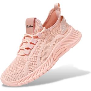 imageHiGropcore Womens Running Shoes Fashion Sneakers Lightweight Mesh Walking Shoes Athletic Casual Sport Shoes LowTop HN425Pink