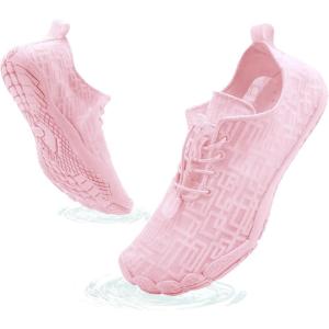 imageHike Barefoot Shoes Womens Mens Breathable ampamp NonSlip Water Shoes Wide Toe Box Zero Drop Minimalist FootwearD02d  Pink