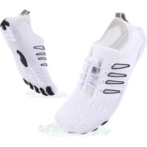 imageHike Barefoot Shoes Womens Mens Breathable ampamp NonSlip Water Shoes Wide Toe Box Zero Drop Minimalist FootwearD10a  Black