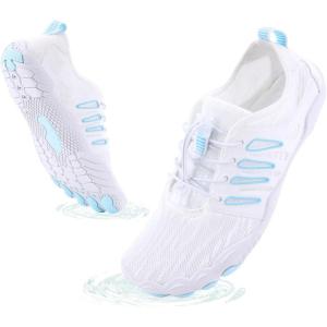 imageHike Barefoot Shoes Womens Mens Breathable ampamp NonSlip Water Shoes Wide Toe Box Zero Drop Minimalist FootwearD10b  Blue