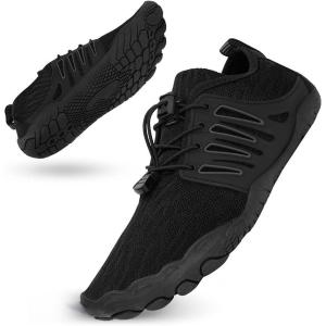 imageHike Barefoot Shoes Womens Mens Breathable ampamp NonSlip Water Shoes Wide Toe Box Zero Drop Minimalist FootwearD10c  Full Black