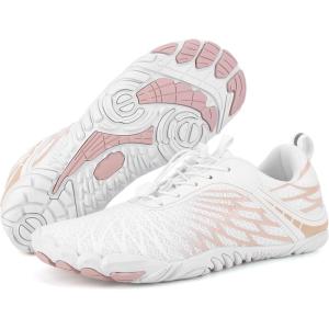 imageHike Barefoot Shoes Womens Mens Breathable ampamp NonSlip Water Shoes Wide Toe Box Zero Drop Minimalist FootwearD12a  WhiteChampagne