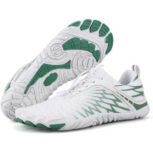 imageHike Barefoot Shoes Womens Mens Breathable ampamp NonSlip Water Shoes Wide Toe Box Zero Drop Minimalist FootwearD12e  WhiteGreen